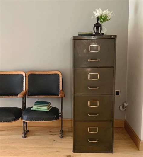 vintage metal filing cabinet for sale